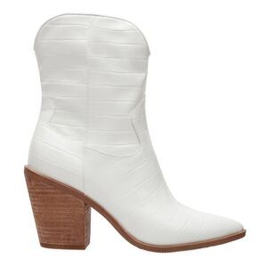 NEW LISA VICKY WHITE Maven Western COWBOY BOOTS BOOTIE sz 6